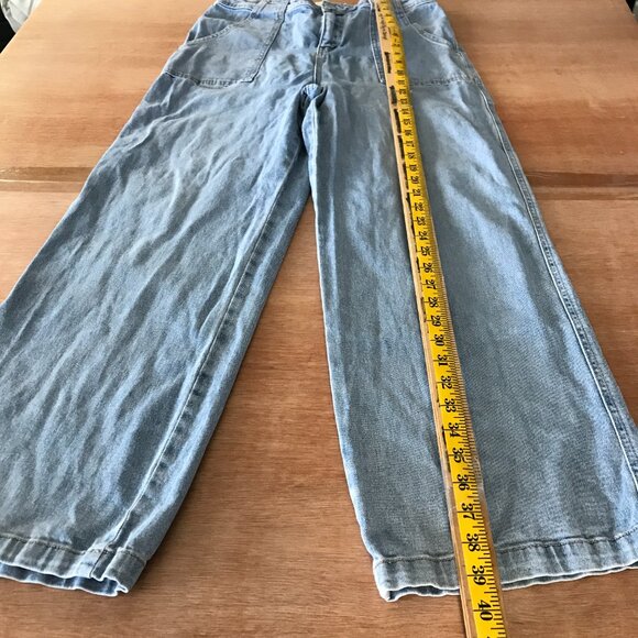 Mined by Los Angeles Wide Leg Jeans Women 11/29 Blue High Rise Medium Wash 17628 - Picture 5 of 12